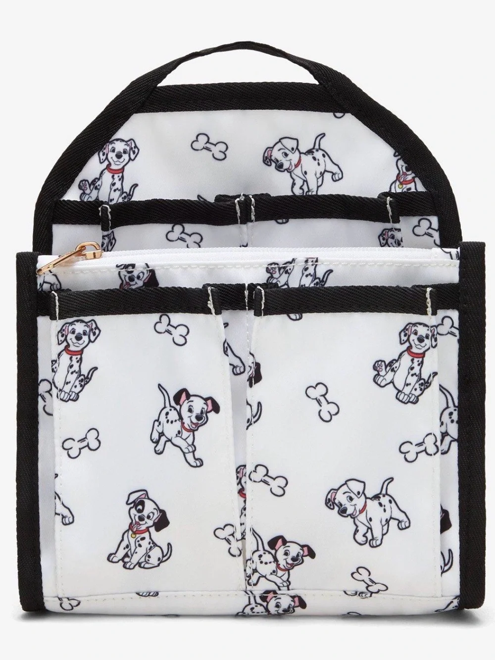 Disney 101 Dalmatians Puppies Allover Print Backpack Organizer Pouch NWT